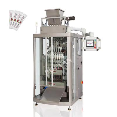 China 20g honey powder stick bag vffs automatic 6 lines multi lane food packing machine for sale