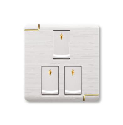 China UK Standard 3 Gang 16a Way/3 Gang 16a Wall Switch 3 Gang 2 Gang 2 Way Residential/General Purpose for sale