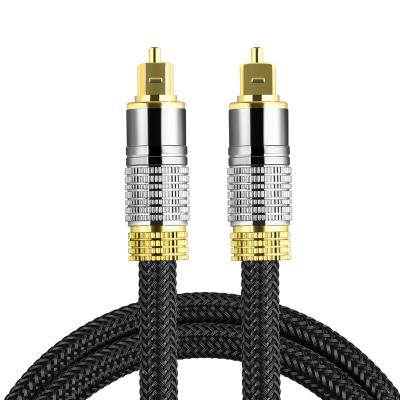 China Digital Cable OEM 24k-gold-plated Jacket 3ft 6ft 10ft 15ft 20ft 35t 50Feet Toslink Toslink Optical Digital Braided Fiber Optic Cable for sale