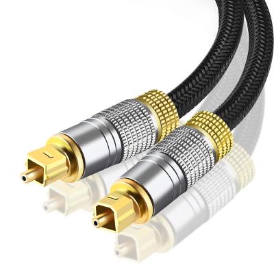 China Factory supply high quality 24K gold plated digital fiber optic digital fiber optic toslink audio cable for sale