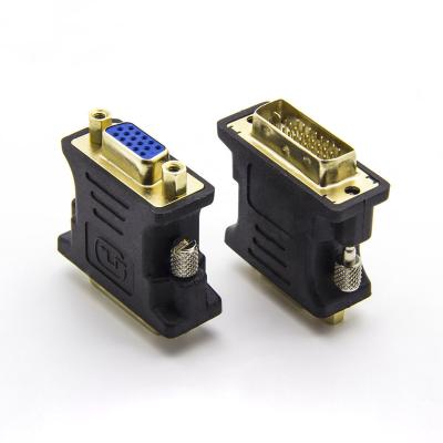 China Hot Selling 19 Pin VGA Mobile Phone and Computer Female to DVI-D Male Adapter Converter LCD Display for sale