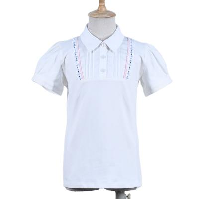 China Top New 2022 Breathable Cost-effective Customized Casual Toddler Girls Polo Shirt Summer Girls Clothing for sale