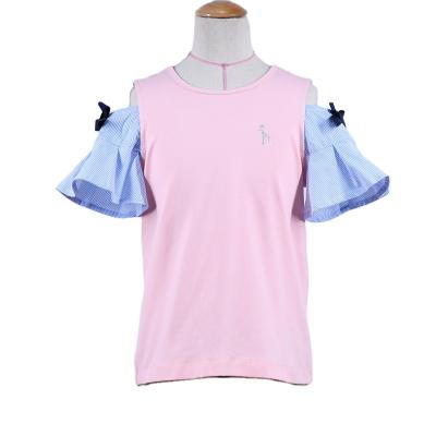 China Wholesale Breathable Favorable Price Short Sleeve Clothing Luxury T-shirt For Girls HZ-21GT-077 for sale