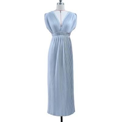 China Breathable Promotional Product Favorable Price Polyester Custom Dresses Women Lady Elegant VM-22WD-487 for sale