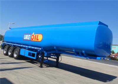 China 3 Axles 45000 50000 liters Steel Aluminum Oil Delivery Tanker Diesel Fuel Tanker Tank Semi Trailer for sale