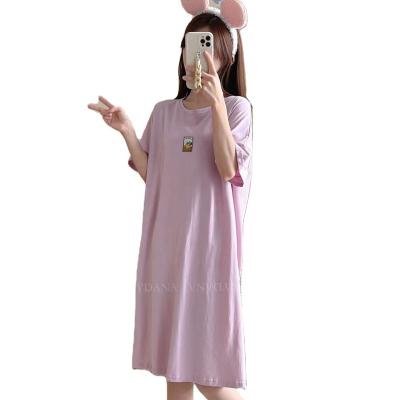 China Cute Cotton Breathable Sleepwear Skirts Nightgown For Girls Teen Nightgown Pajamas for sale