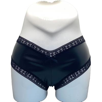 China Sexy Spandex Faux Leather Panties / Straight Wholesale Women Nylon Stockings for sale