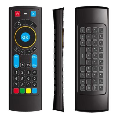 China For PC High Quality Air 2.4G MX3 Remote Control Pro Mouse Keyboard+Voice Wireless Remotes For Android Mini PC TV Box for sale