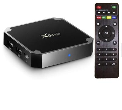 China 802.11n 2.4G/5GHz best selling 7.1 s905w tv box X96 Android mini smart tv box with fast shipping for sale