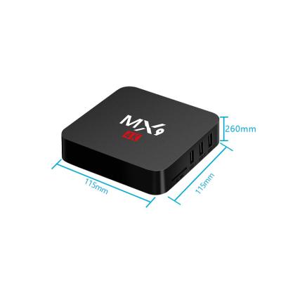 China Rockchip RK3229 1GB RAM 8GB ROM Android 7.1 2021 Model Rockchip RK3229 Popular OS 4K HD MX9 Android TV BOX for sale