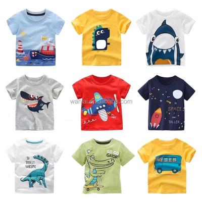 China Wholesale Boys Summer Clothing T-shirt Children's Breathable Kids Cotton T Shirts for sale