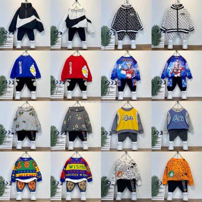 China Wholesale Casual Winter Children's Clothing Set Infant Organic Cotton Sweatshirt Kids Suit for sale