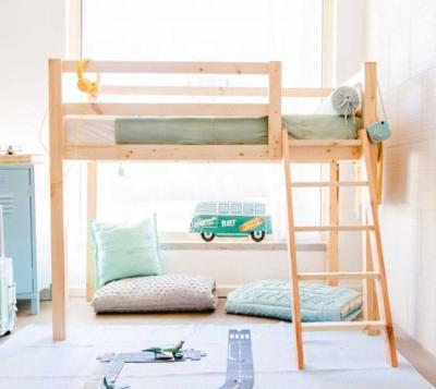 China Modern cheap hot sale in amazon kids queen size loft bed/single beds for sale for sale