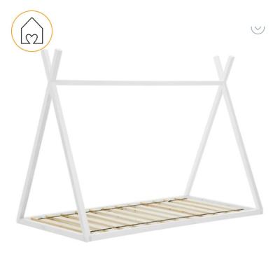 China Modern diy home furniture kids bedroom pine wood teepee bed frame tent for sale for sale