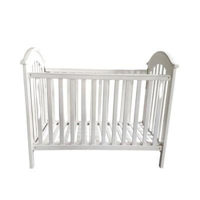 China Modern Solid Wood Frame Height Bed Baby Crib Cheap Price Customized Hutch for sale