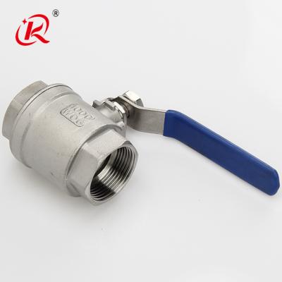 China Ball valve 2pc 1/4 female high quality stainless steel sanitary ball valve parts bsp thread end dairy NPT for sale