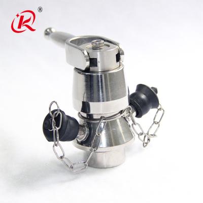 China Double Left Turn Type Sanitary Aseptic Water Sampling Dairy Handle Valve for sale