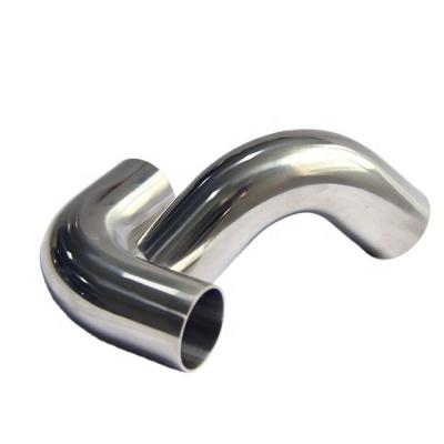 China High quality sanitary stainless steel ss304 ss316l dairy IR 90 degree pipe fitting 50 mm tube fitting elbow for sale