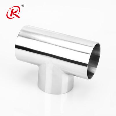 China Short Type 1/2' Tee | 6' Stainless Steel SS316LNew T Weld TEE 3 Way Pipe Fitting Quality Sanitary / Food Grade for sale