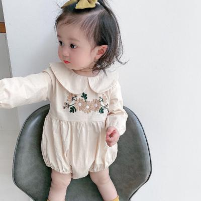 China Full Sleeve Soft Baby Girl Romper Princess Girl Baby Jumpsuit Long Sleeve Spring/Autumn Romper for sale