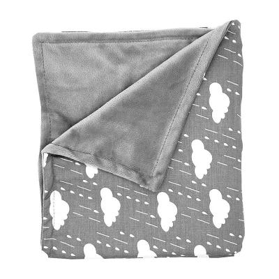 China Gray Geometric Baby Blanket Super Charcoal Four Seasons Style European and American Flannel Soft Blanket Blanket Blanket for sale