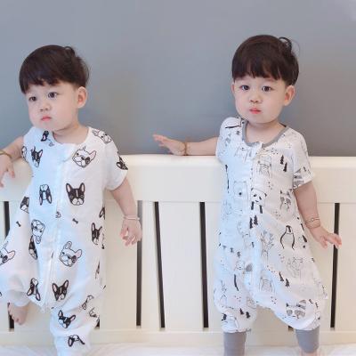 China Breathable Summer Baby Sleep Sack With Split Legs Anti-Kick Comforter For Baby Sleeping Bag Baby Bamboo Cotton for sale