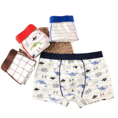 China Hot Sale 4-12 Years Breathable Boy Underwear Cute Cotton Boy Children Printing Underwear for sale