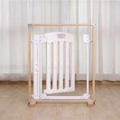 China Easy Install Baby Safety Slide Plastic Baby Gate Door Safety Indoor Gate For Kids for sale