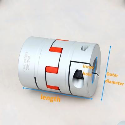 China Material of Construction Shops Rubber Plum Grooved Jaw Plum Flexible Shaft Coupling Motor Aluminum Connector Flexible Couplings for sale