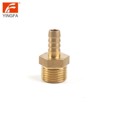 China Easy to install and handle with no glue required 66112-46 brass hose fitting, reducer adapter, 1/4 Barb X 3/8 MIP ID for sale