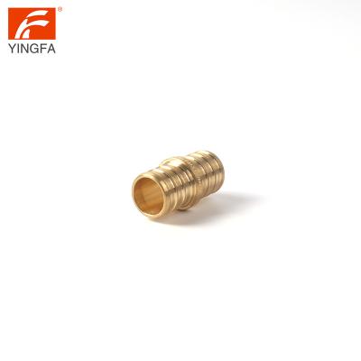 China Easy to install and handle with no glue required coupling brass pipe lock PEX brass tube fittings for sale