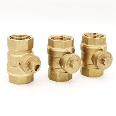 China General Hot Selling Check Valve Water Meter Horizontal Brass Water Pipe Thread Valve for sale