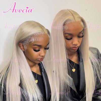 China Avecia 613 Hd Body Wave Full Lace Wig Hair, 13X4 13X6 Virgin 613 Lace Front Wig, Platinum Blonde 613 Transparent Lace Front Wig for sale