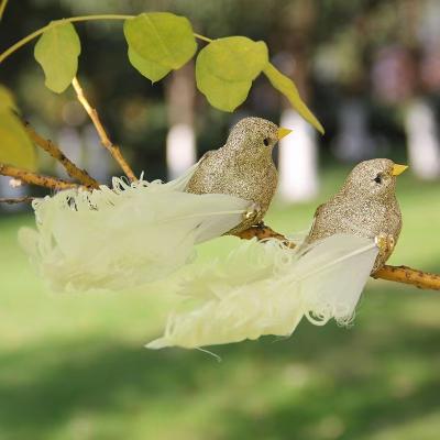 China Decoración de Fiestas de Navidad Pájaro de plumas 10*10 Cm Tamaño Y Envío Rápido en venta