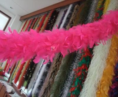 China Dyed Marabou And Turkey Feather Boa Event Party Supplies 2 Yards for sale