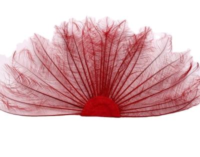 China Millinery Supplies Feather Hand Fan Dyed Pattern Shipping DHL UPS FEDEX EMS TNT for sale