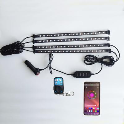 China RGBIC Car Interior Lights with Smart APP Control, 2 Lines Design LED Car Lights, Music Timing Mode Atmosphere Lamp for Car Interior JH-CAR6012 for sale