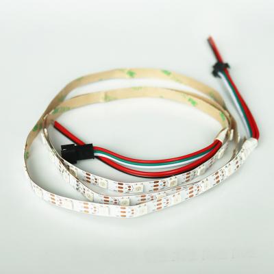 China Theme park factory direct pixel 5050RGB flexible LED light strip lightsSMD5050 WS 2812b led strip for sale