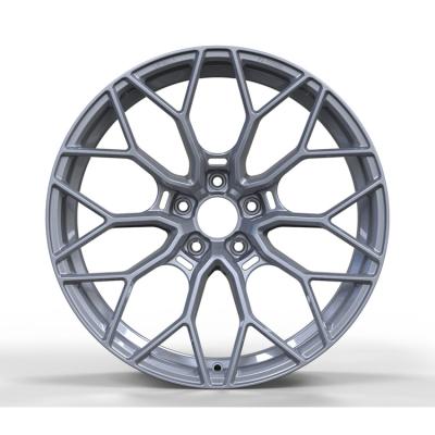 China Fast Delivery Silver Aftermarket 6061 Aluminum Forged Wheels 20 Inch 21Inch 5X120 Classic Car Rims for sale