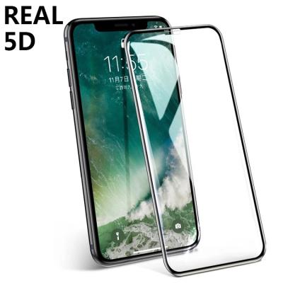 China Factory Sales 5D 9H Full Cover Cell Phone Tempered Glass Screen Protector For iPhone 6 7 8 9 x 6.1 6.5in for sale