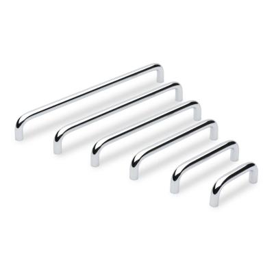 China Traditional Brushed Stainless Steel Satin Nickel Finish Hollow Tube D Bar Drawer Pulls For Kitchen Furniture Hardware for sale