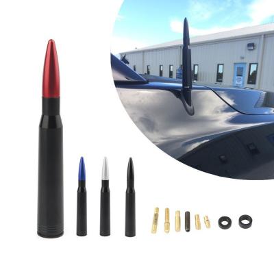 China YK-AT126 Car Bullet Antenna Truck Exterior Decoration Accessories Antenna Aluminum Alloy Short Radio Antenna for sale