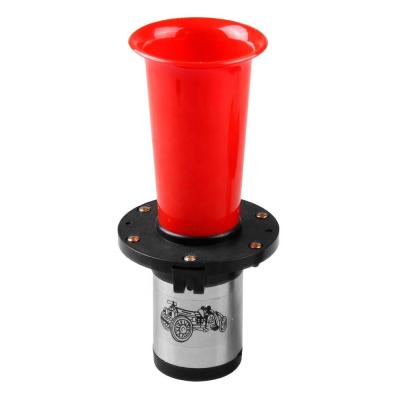 China Car Truck Train Universal Air Horn Kit 12/24V Refit Car Horn Red Chrome Black Super Loud Auto Horn for sale