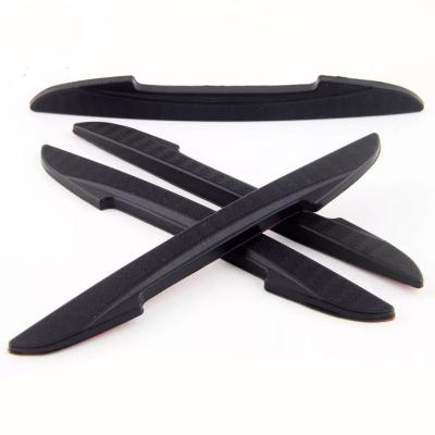 China Pure Color Car Door Edge Guard Blade shape Car Door Protector Universal Auto Door Silicone bumper 4pcs/pack for sale