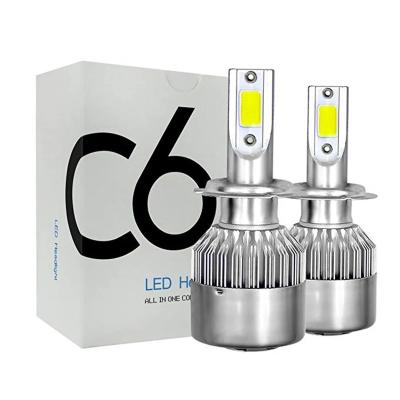 China H7 LED H11 H4 Hi/Lo H1 H3 H8 HB1 HB3 HB4 HB5 HIR2 H13 H27 9005 Universal 9006 Car Headlight Bulbs 3000K 6000K 8000K COB C6 Car Lights for sale