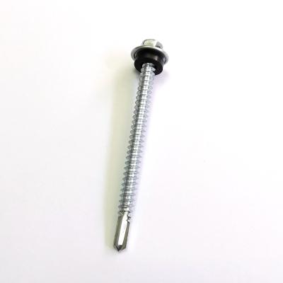 China HEX Head Flange Self Drilling Screw With Rubber Washer for sale