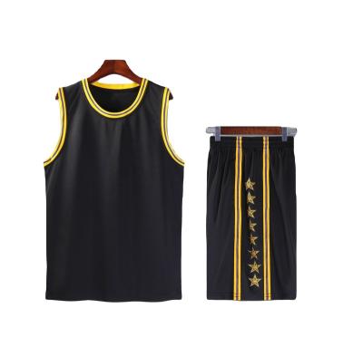 China Sets Wholesale 100% Polyester Mesh Fabric Custom Sublimation Printing College Basketball Tank Tops for sale