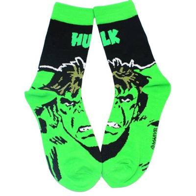 China Antibacterial Cotton Wholesale Funny Socks Cartoon Superhero Men's Medium Socks for sale