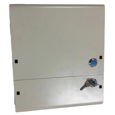 China Telecom Fiber Optic Iron 2 Door Jumperless Outdoor Telecom Cabinet With PLC Splitter And Pigtail for sale