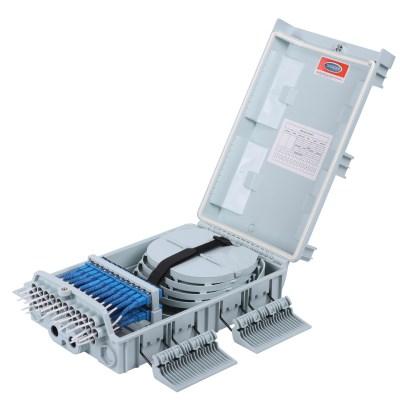 China Telecommunication ftth box plastic waterproof 24 cores fiber optic splitter /24F fiber optic distribution boxes with fiber optic splitter for sale